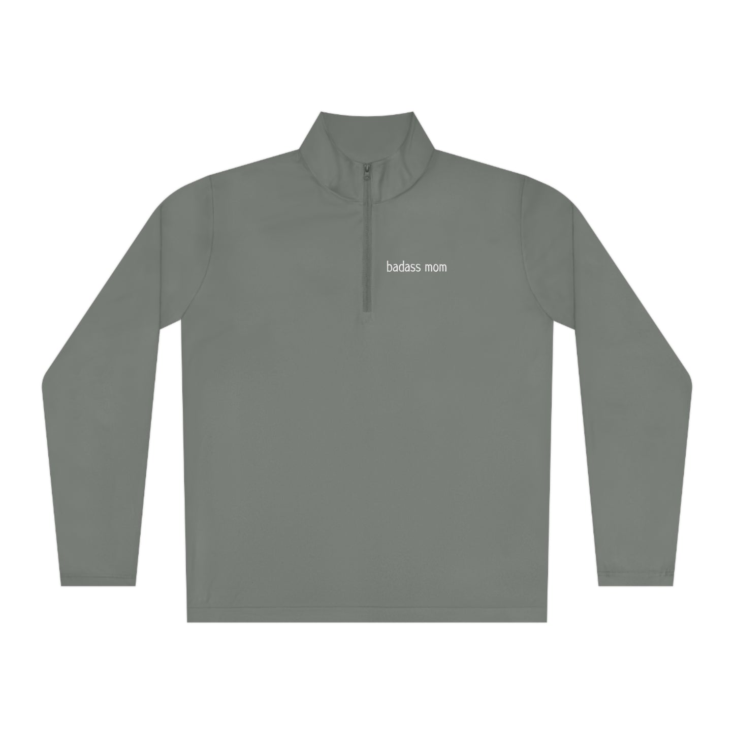 BADASS MOM Quarter-Zip Pullover